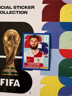 Panini FIFA World Cup 2026 Sticker Duje Caleta-Car Croatia CRO 3 Blue Parallel